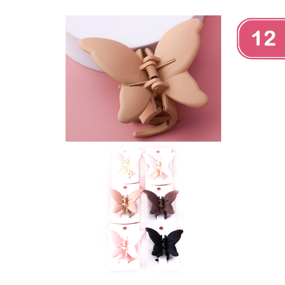 MATTE BUTTERFLY CLAW CLIP (12UNITS)