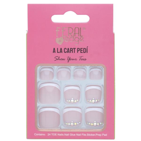 FERAL EDGE A LA CART PEDI DESIGN1 SHOW YOUR TOES NAIL DECORATION SET