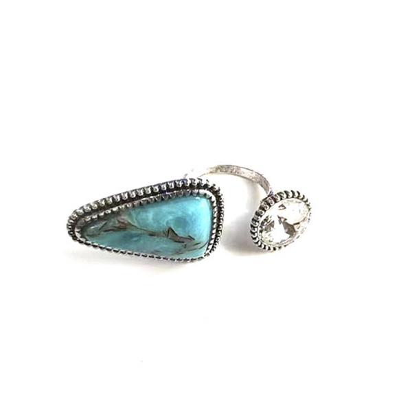 TURQUOISE CRYSTAL EARRING