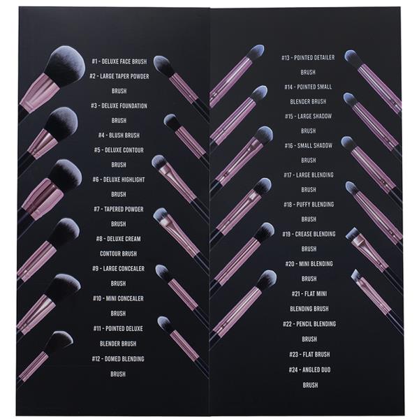 BEAUTY CREATIONS UNBOTHERED 24 PC BRUSH SET