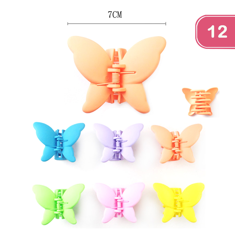 FASHION BUTTERFLY JAW HAIR CLIP (12 UNITS)