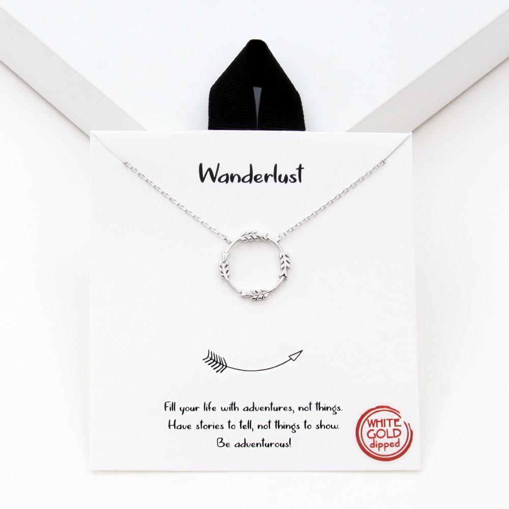 18K GOLD RHODIUM DIPPED WANDERLUST NECKLACE