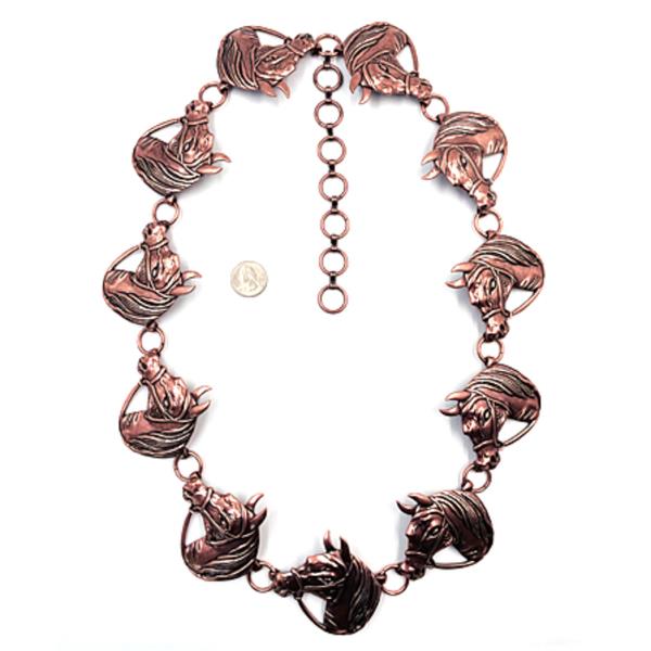 WESTERN STYLE HORSE METAL CHAIN BELT - SM SIZE