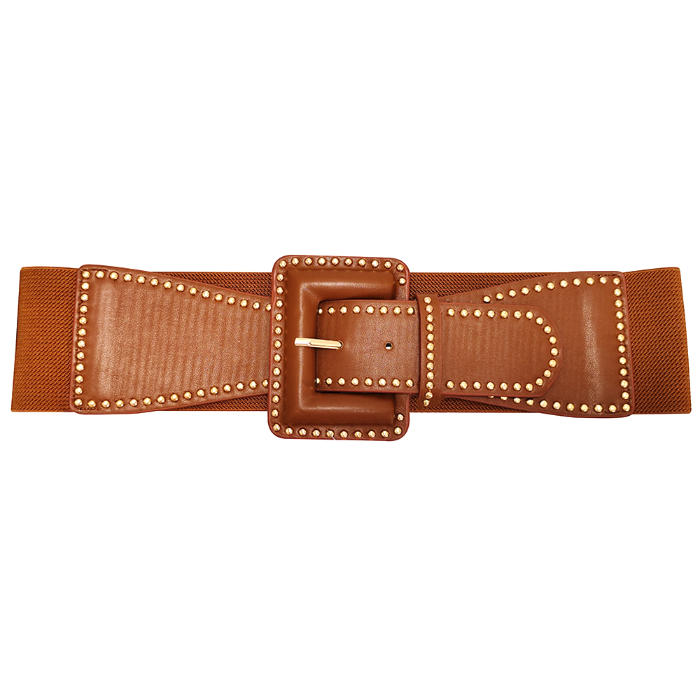 STUD ELASTIC BUCKLE BELT