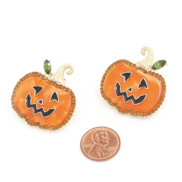 HALLOWEEN PUMPKIN EARRING