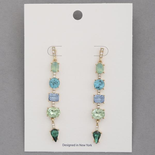 CRYSTAL DANGLE EARRING