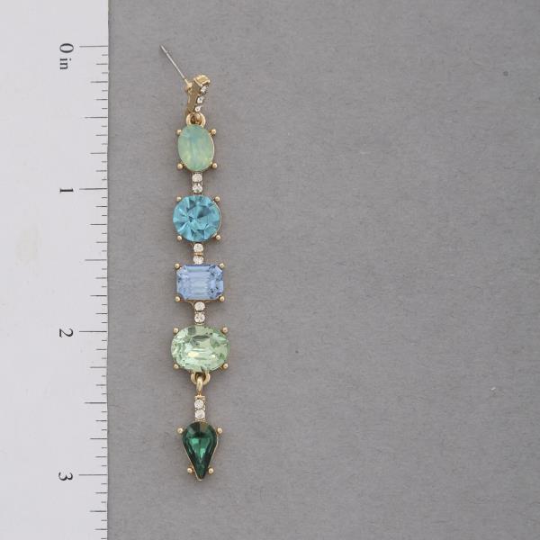 CRYSTAL DANGLE EARRING