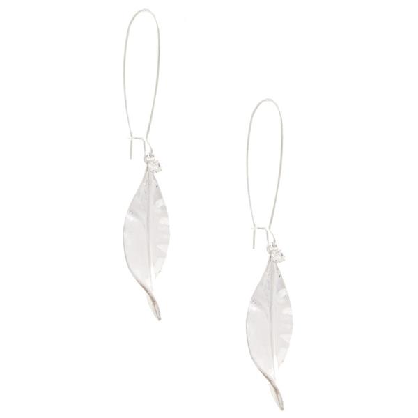 LEAF CHRISTMAS METAL EARRING