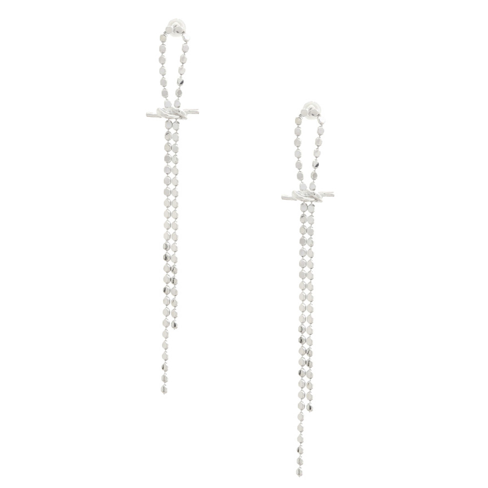 KNOT METAL DANGLE EARRING