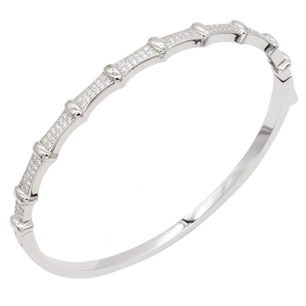 CRYSTAL METAL BANGLE BRACELET