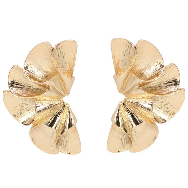 TEXTURE WING METAL EARRING