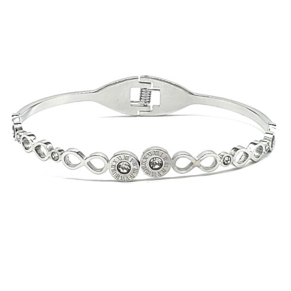 INFINITY STAINLESS STEEL HINGE BRACELET