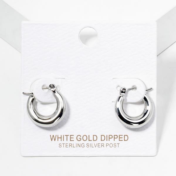 GOLD DIPPED METAL HUGGIE EARRING