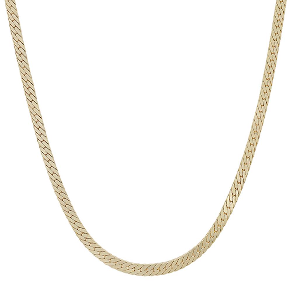 THICK SNAKE CHAIN TEXTURED NECKLACE