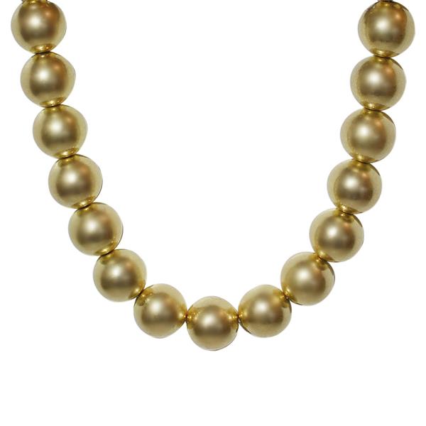 FASHION 18MM GOLDTONE BALL NECKLACE