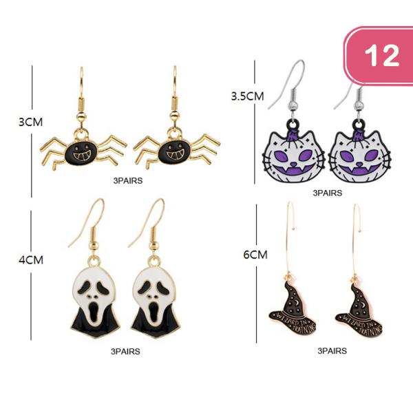 HALLOWEEN EARRING (12 UNITS)