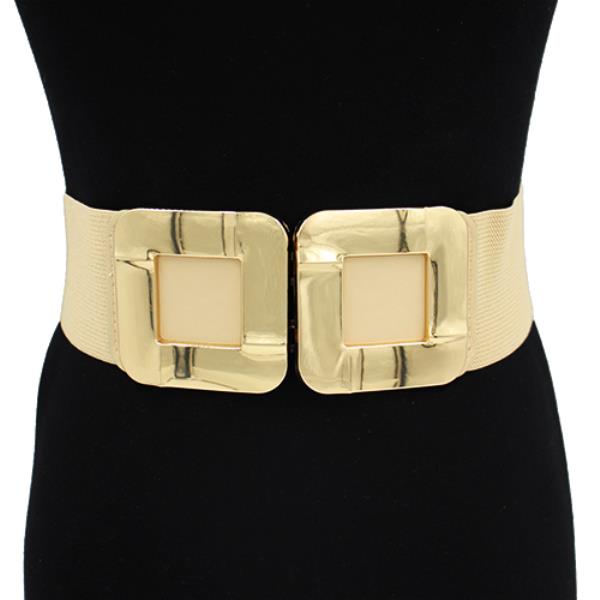 FASHION SQUARE BUCKLE ELASTIC BELT