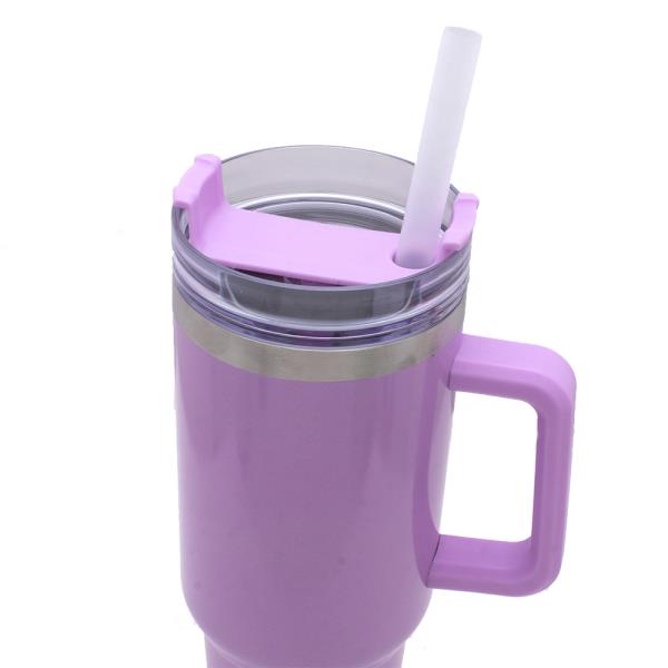 MERMAID COLORED TUMBLER CUP WITH STRAW 40OZ