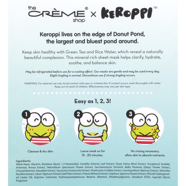 THE CREME SHOP X KEROPPI SOOPER SOOTHE SHEET MASK SET OF 3