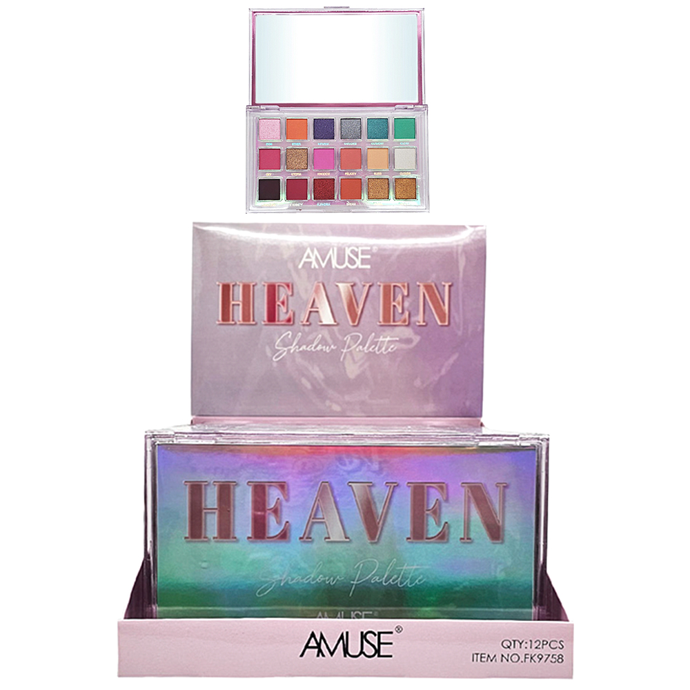 AMUSE COSMETICS HEAVEN SHADOW PALETTE (12 UNITS)