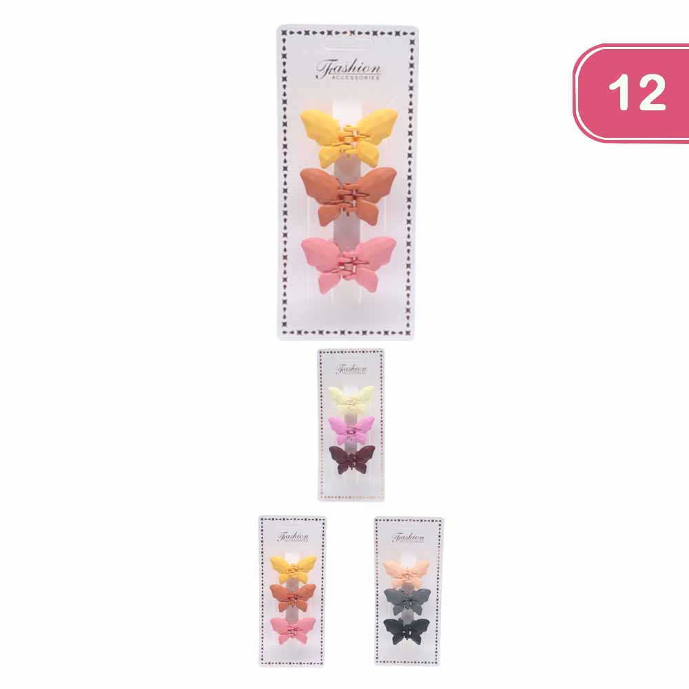 FASHION BUTTERFLY JAW HAIR CLIP (12UNITS)