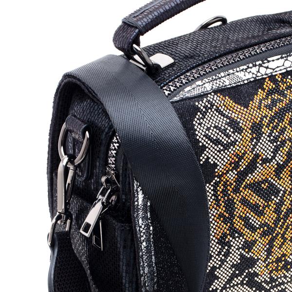 2IN1 RHINESTONE TIGER THEME SHOULDER HAND BACKPACK BAG W RECYCLABLE TOTE BAG