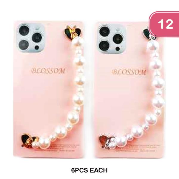 FASHION PEARL HAND STRAP FOR PHONE (12UNITS)