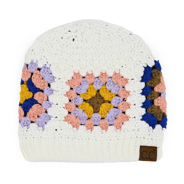 CC MULTI COLOR CROCHET BEANIE