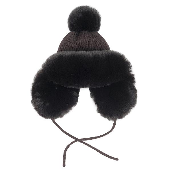 CC THICK KNITTED TRAPPER HAT