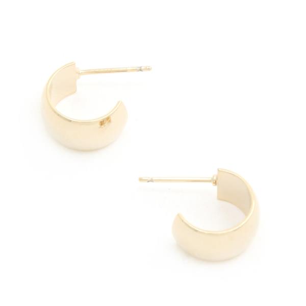 14K GOLD DIPPED HYPOALLERGENIC OPEN CIRCLE EARRING