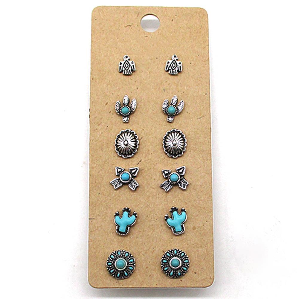 CACTUS ASSORTED EARRING SET