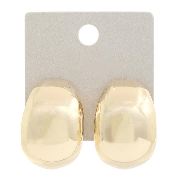 METAL DOME EARRING
