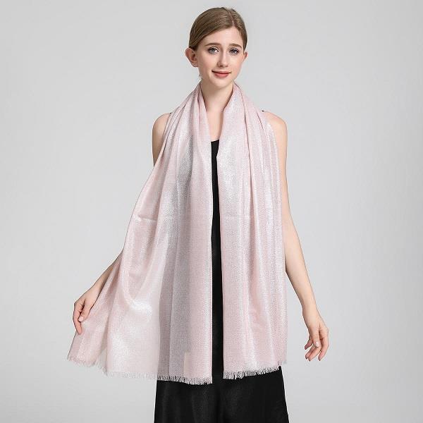 SILKY PINK SCARF
