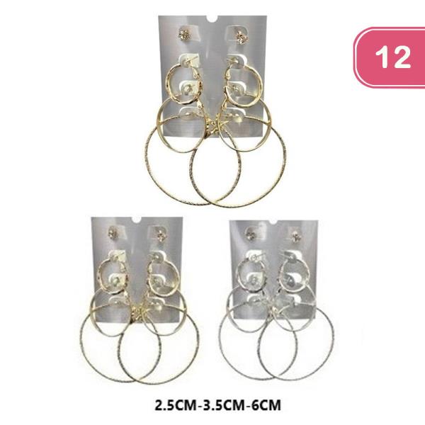 4PC EARRING SET (12 UNITS)