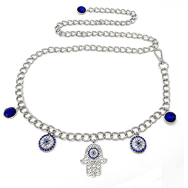 EVIL EYE AND HAMSA CHAIN BELT