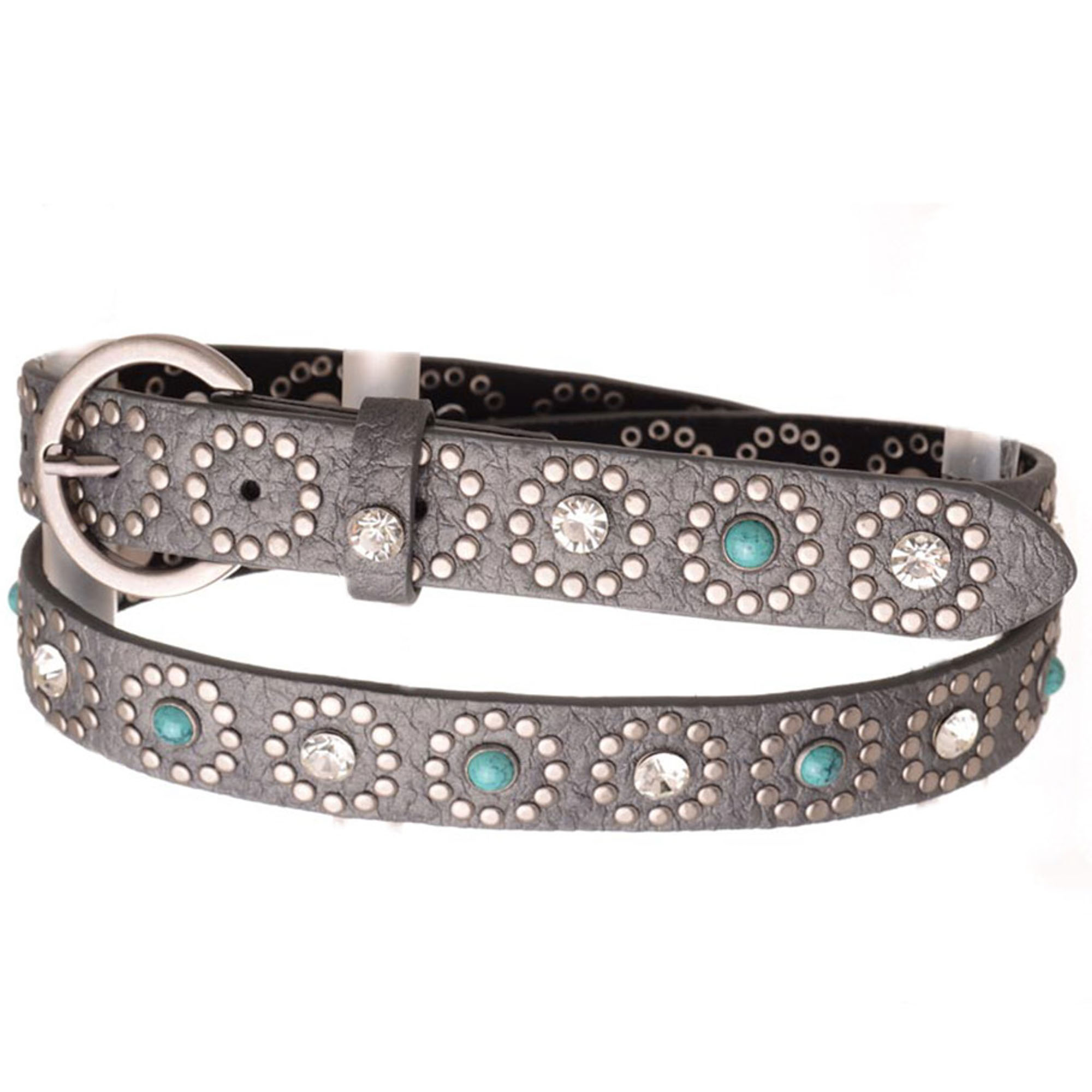 WESTERN STYLE TQ STONE STUDDED BELT