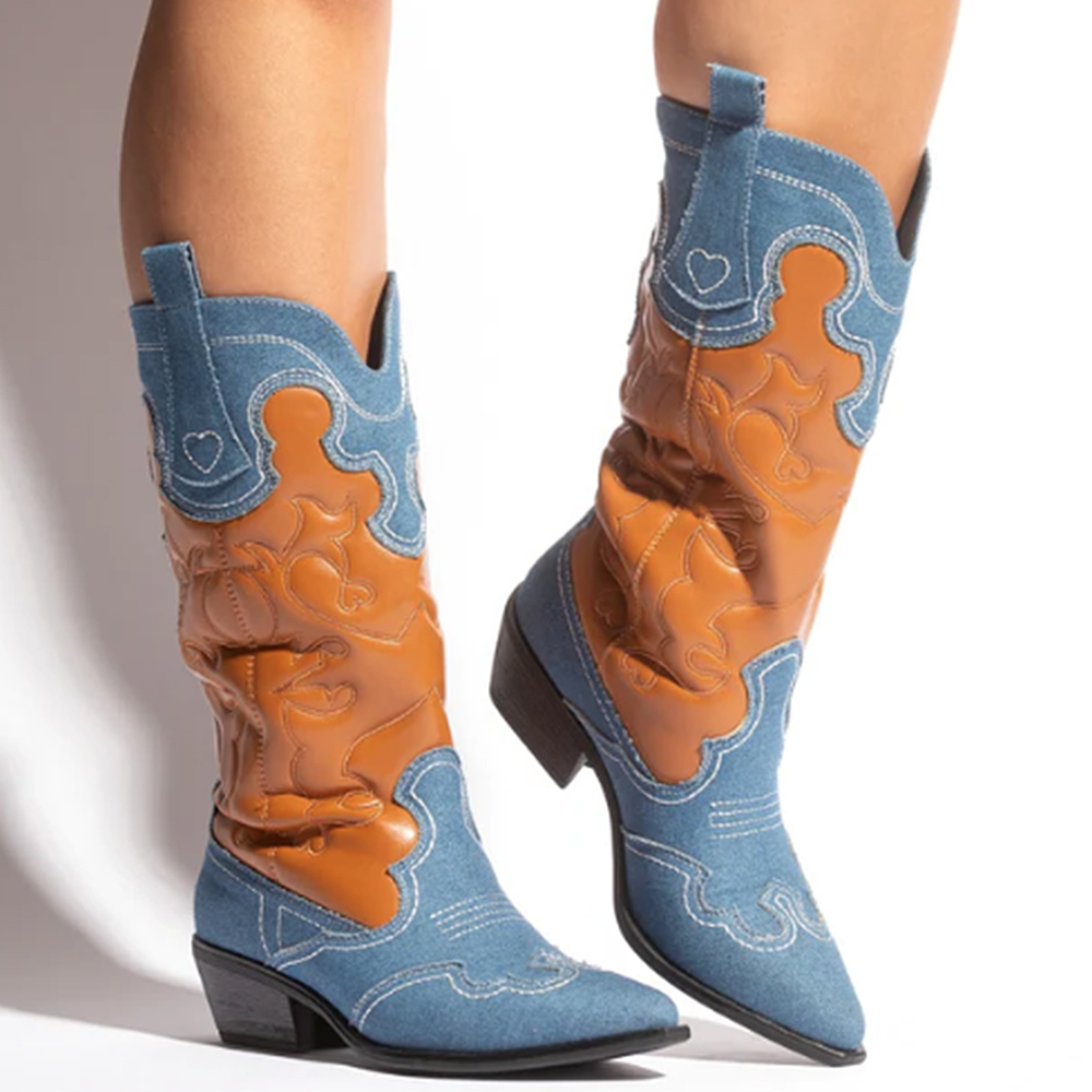 SHORT COWBOY BOOT WITH DESIGNS 12 PAIRS