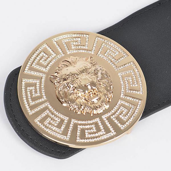 LION BUCKLE PLUS SIZE ELASTIC BELT