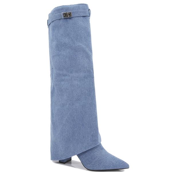 FASHION OVERLAP HEEL BOOTS 12 PAIRS