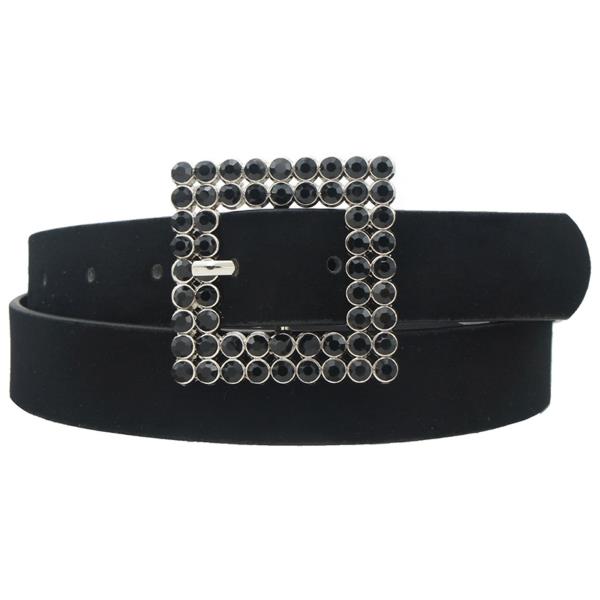 VELVET DOUBLE ROW RS SQUARE BUCKLE