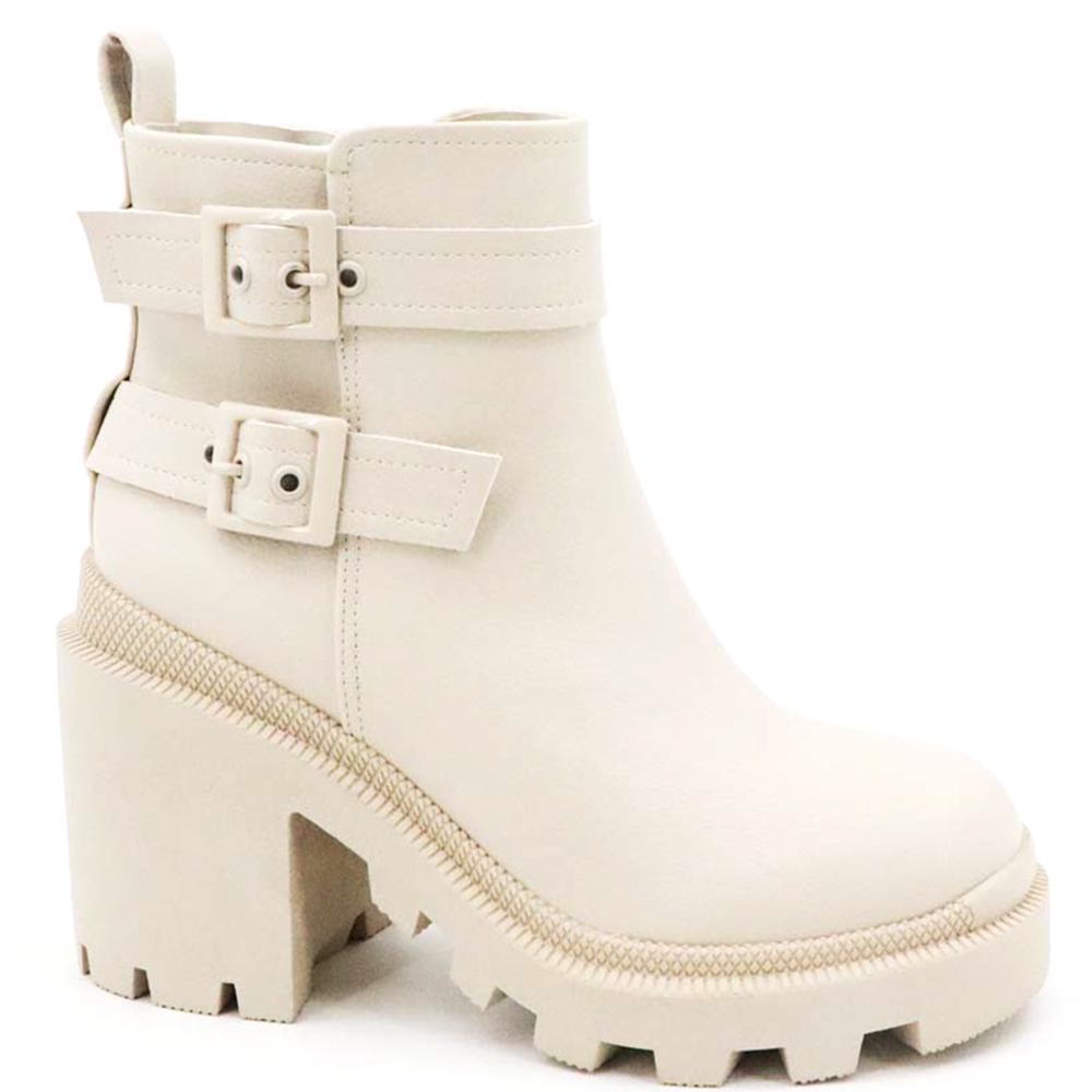 BUCKLE STRAP CHUNKY BOOTIE 12 PAIRS
