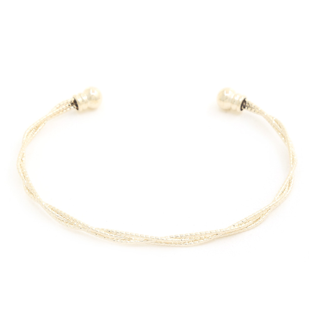 SODAJO TWISTED CUFF GOLD DIPPED BRACELET