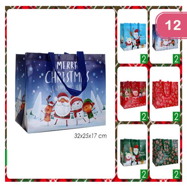 CHRISTMAS REUSABLE BAG (12UNITS)