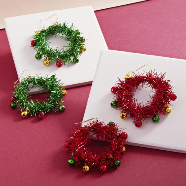 ROUND SHAPED CHRISTMAS COLLECTION EARRINGS
