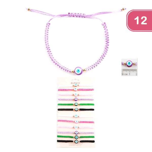 FASHION EVIL EYE BRACELET (12UNITS)