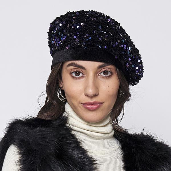 SEQUIN BERET