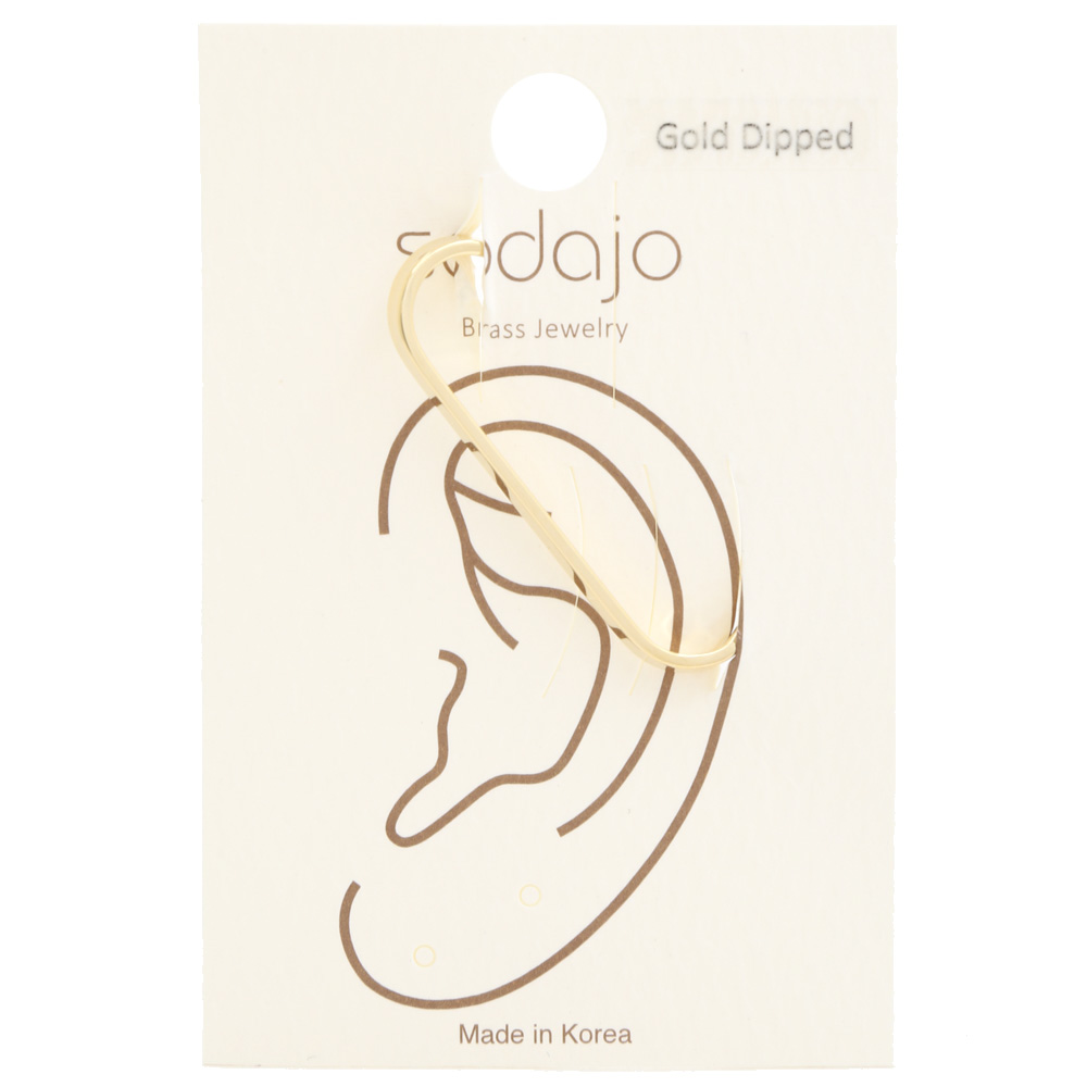 SODAJO OVAL GOLD DIPPED EAR CUFF