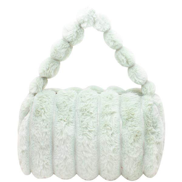 ALL OVER FUR SOFT HANDLE SHOULDER BAG