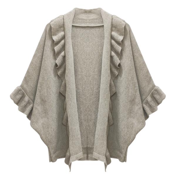 RUFFLE KNIT CARDIGAN