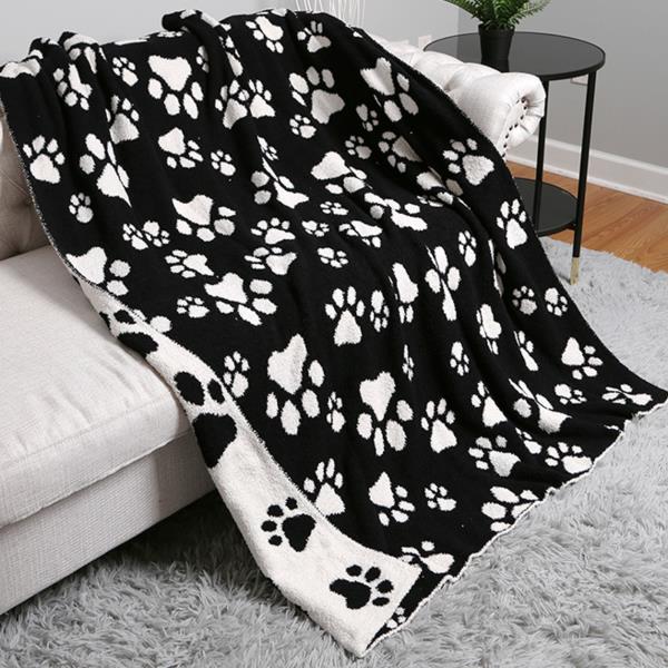 PAW PRINT THROW BLANKET